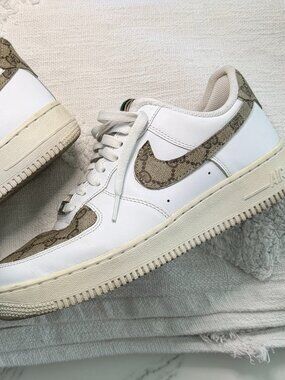 Nike Air Force 1 with custom G*cci print